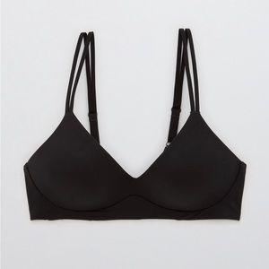 NEW Aerie Sunnie Wireless Push up Bra Black
